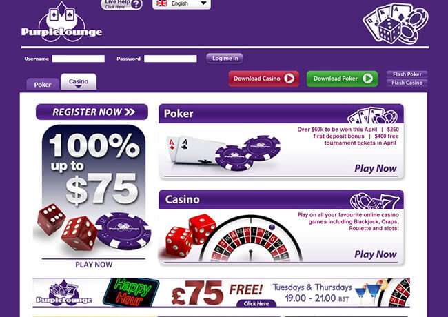 Online casino Purple Lounge Casino and Poker