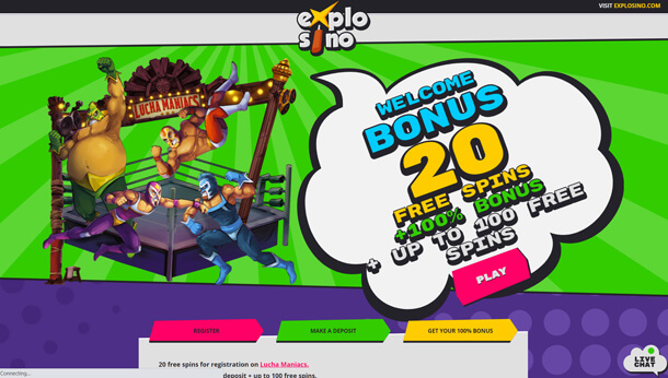Home page v online casinu Explosino Casino