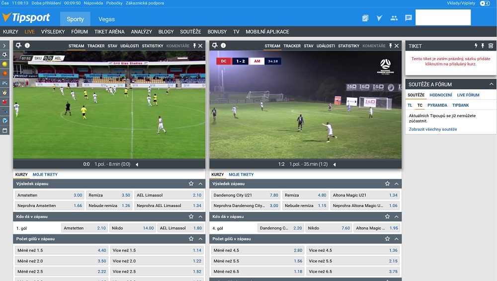 Tipsport multiview