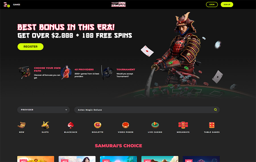 RECENZE online casina Spin Samurai