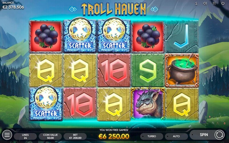 Free spiny na automat Troll Haven