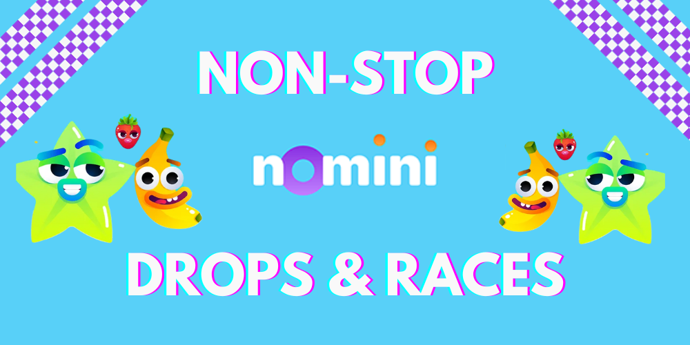 Závoďte a vyhrajte 100,000,000 Kč v akci Non-Stop Drops and Races v Nomini casinu!