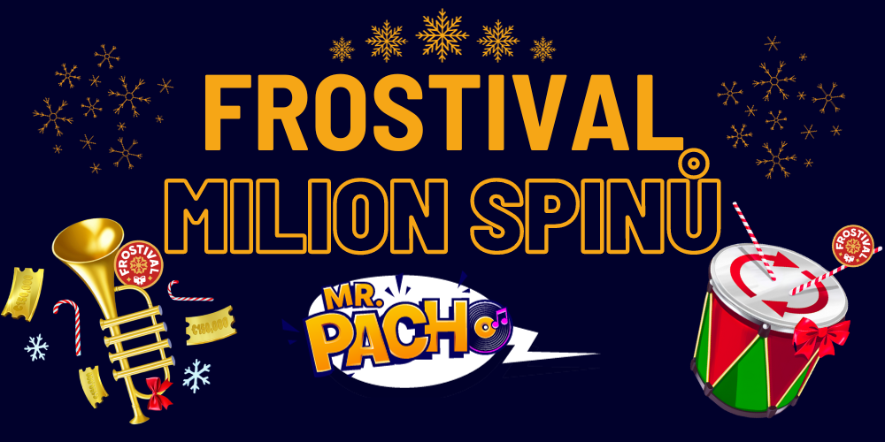 Frostival Milion Spinů v casinu Mr. Pacho přináší free spiny každý den!