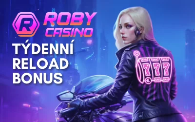 Týdenní Reload Bonus v RobyCasino: Získejte 50 free spinů každý týden!