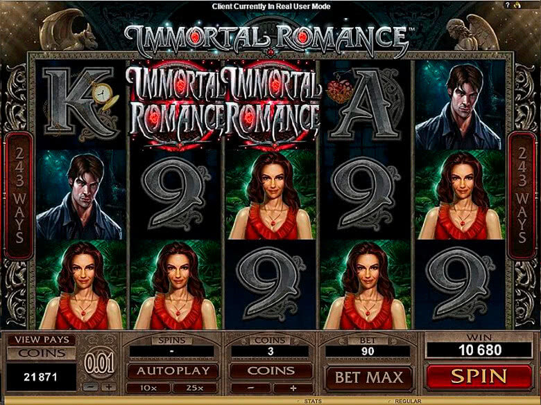 Hazardní automat Immortal Romance od Microgaming