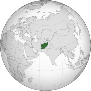 Afghánistán – mapa