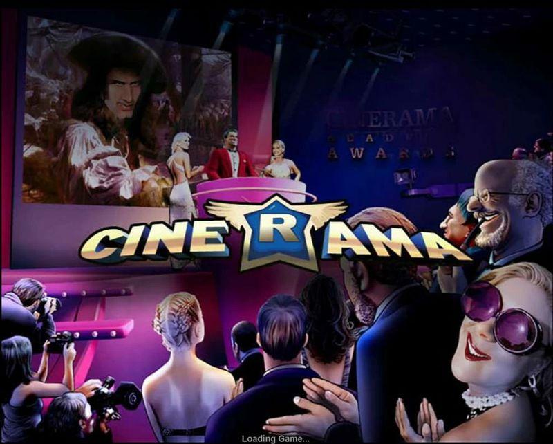 Výherní automat Cinerama - logo a úvodní obrázek