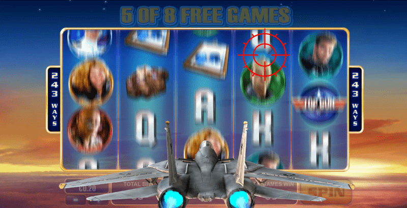Výherní automat Top Gun - Danger Zone Free Spins (bonus)