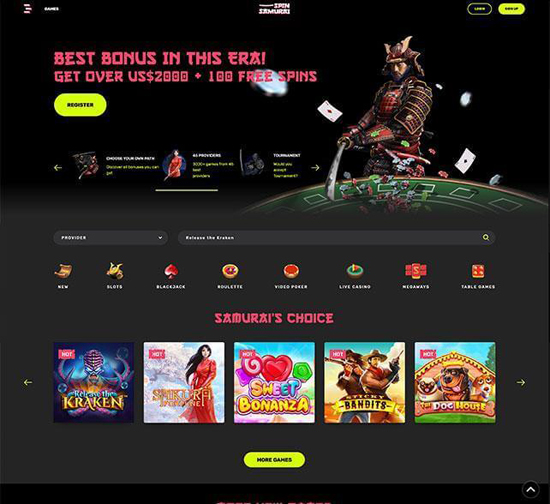 online casino Spin Samurai