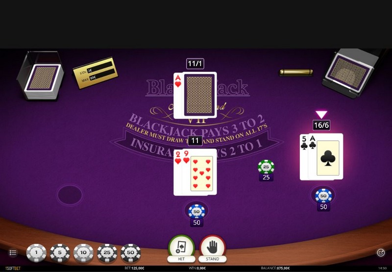 Blackjack v online casinu Alf Casino