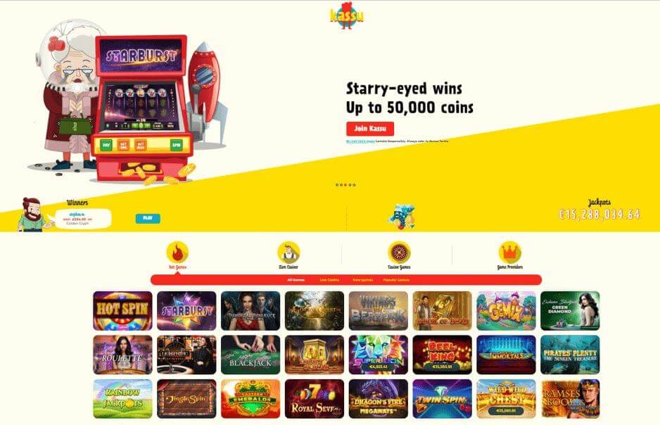 Online casino Kassu - home page