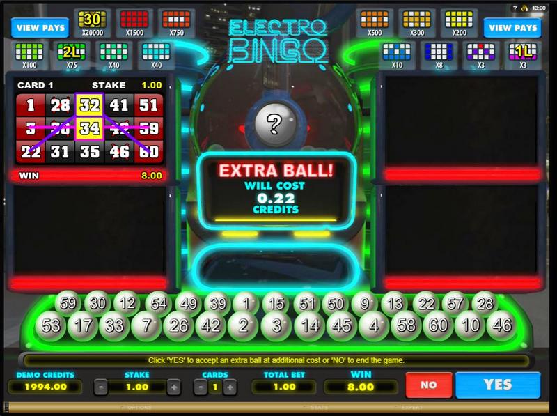 Electric Bingo v online casinu King Billy